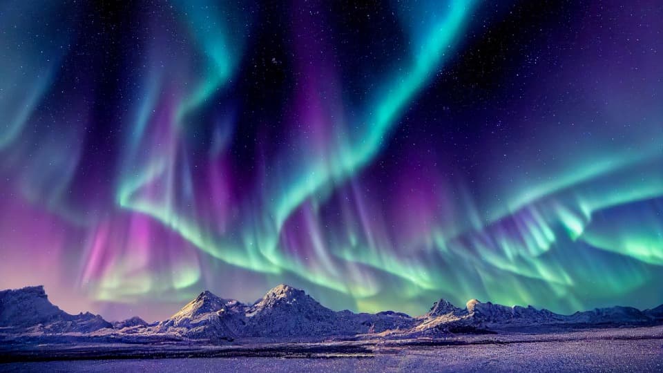 Polarlichter als eine der Besonderheiten Norwegens