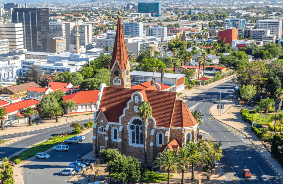 Große Stadt in Namibia