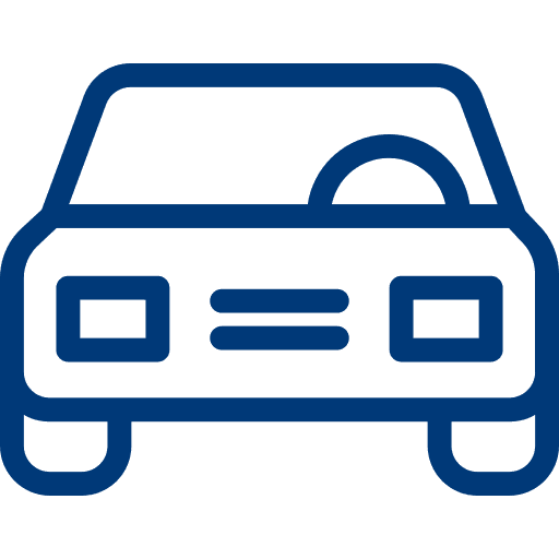 Icon Auto – Symbol für eingeschränkten Transport von Fahrzeugen
