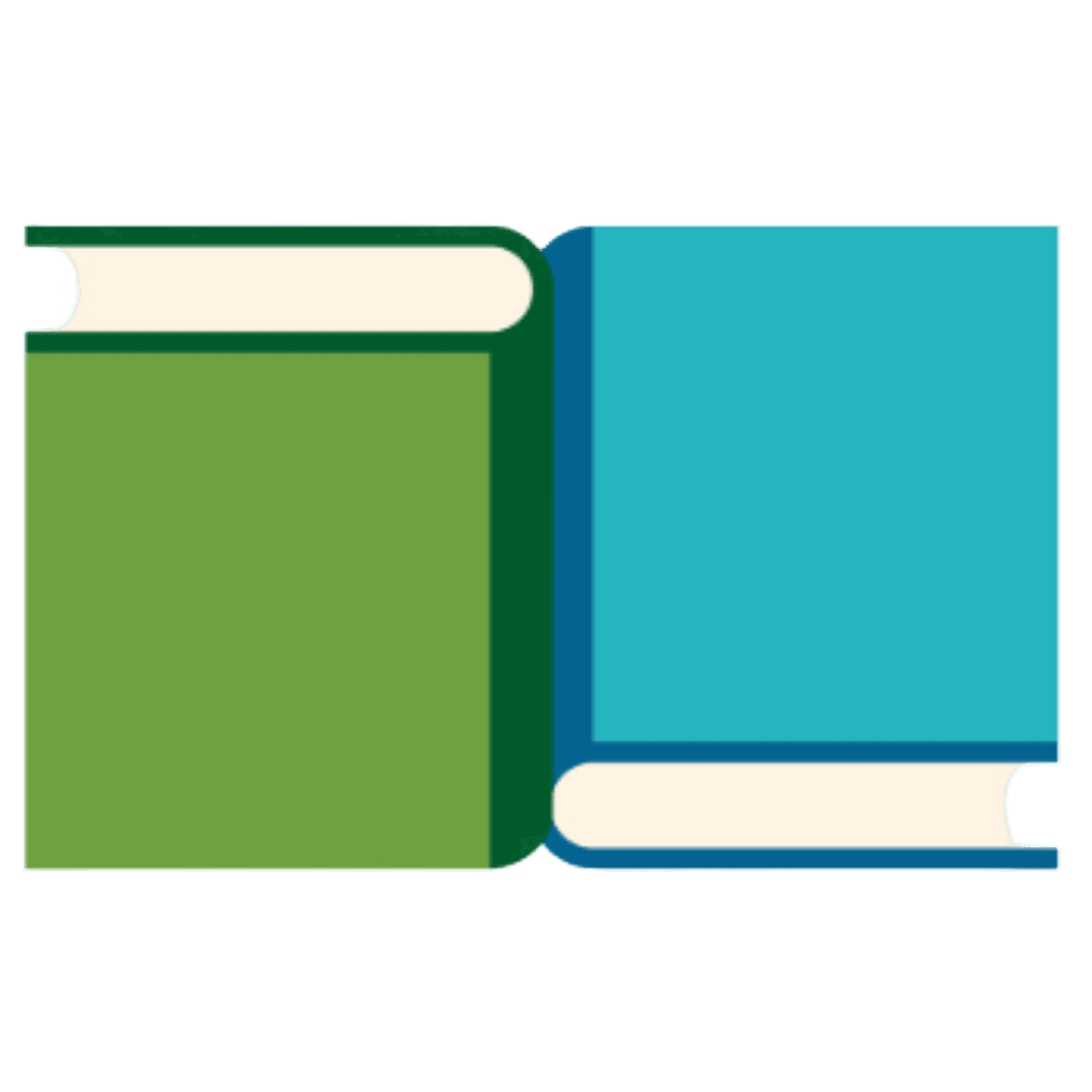 Icon mit zwei Büchern, Symbol für Anleitung zum richtigen Verpacken