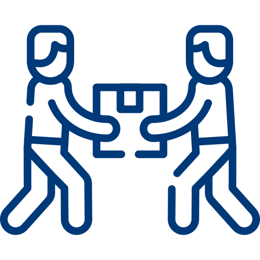 Icon of a person with a crown – experienced professional staff for moving planning
