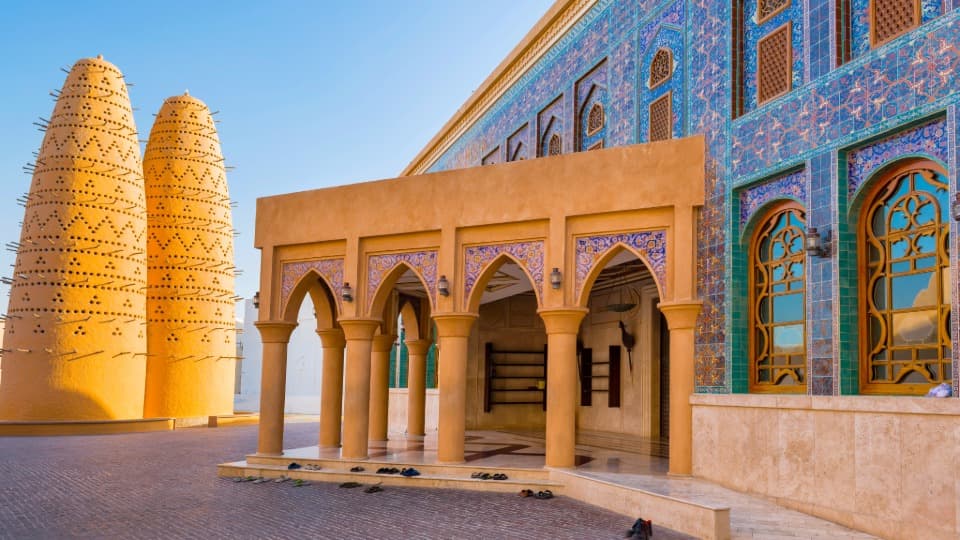 Eingang einer Moschee in Katar