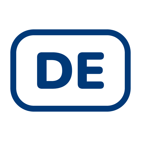 Icon: Symbol für deutschsprachige Kantone mit DE-Kennzeichnung