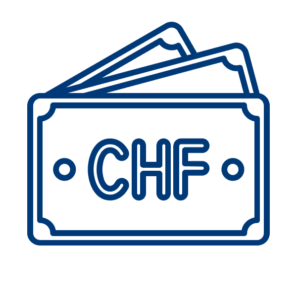 Icon: Symbol für Währung in Schweizer Franken (CHF)