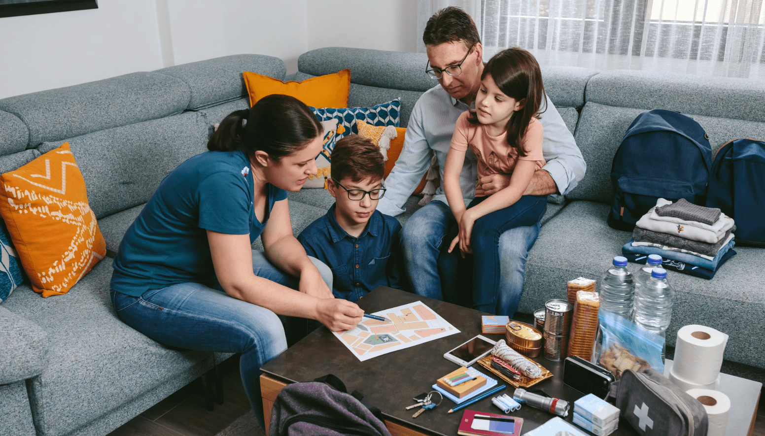 Family plans move with emergency kit – consider proper disposal and recycling early during relocation